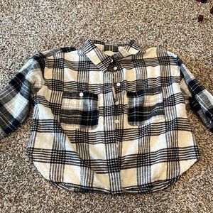 Black and white plaid jacket